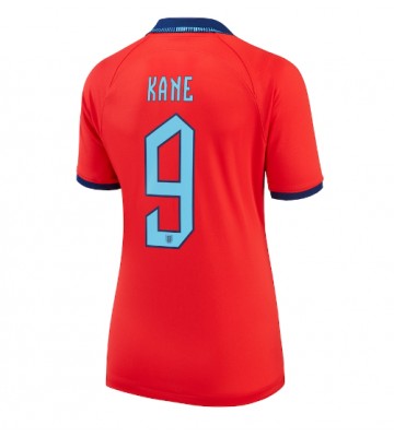 England Harry Kane #9 Udebanetrøje Dame VM 2022 Kort ærmer